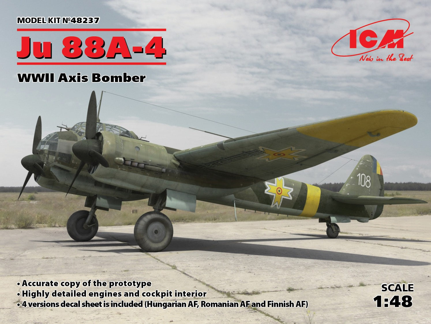 1/48 Ju 88A-4, WWII Axis Bomber