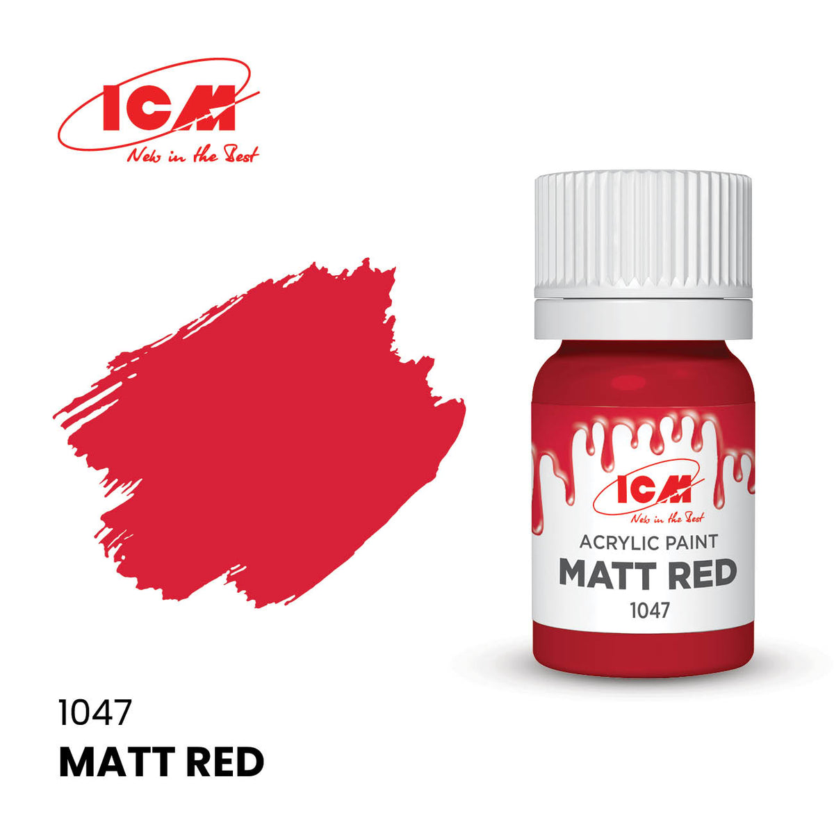 ACRYLIC PAINT Matt Red 12 ml
