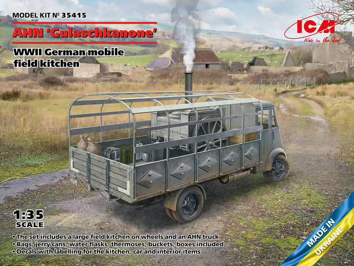 1/35 AHN Gulaschkanone WWII German mobile field kitchen