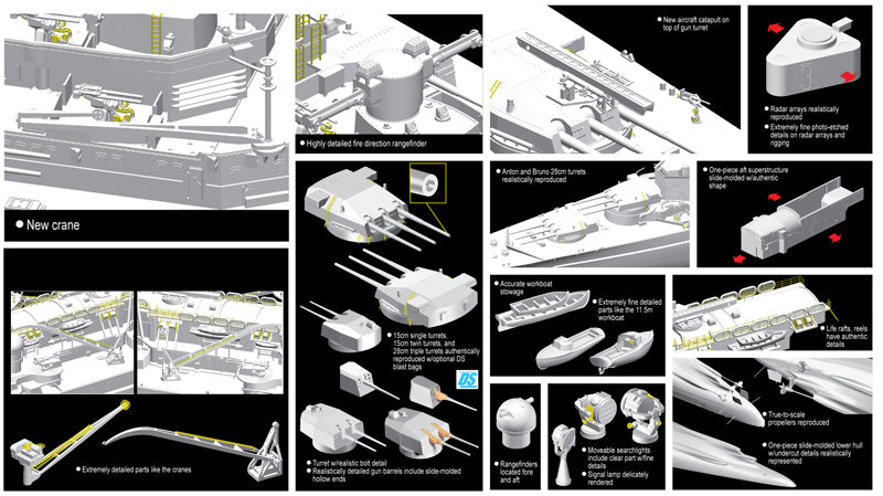 1/350 German Battleship Scharnhorst 1941