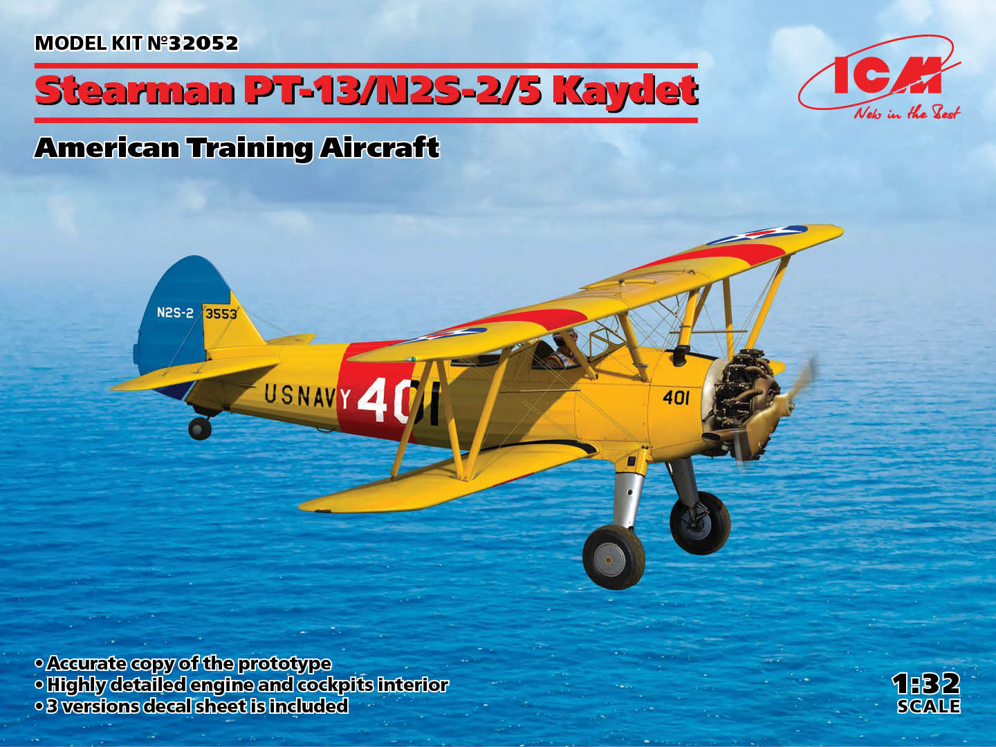 1/32 Stearman PT-13/N2S-2/5 Kaydet, American Training Aircraft