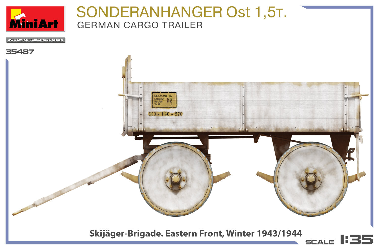 1/35 Sonderanhanger Ost 1,5t. German Cargo Trailer