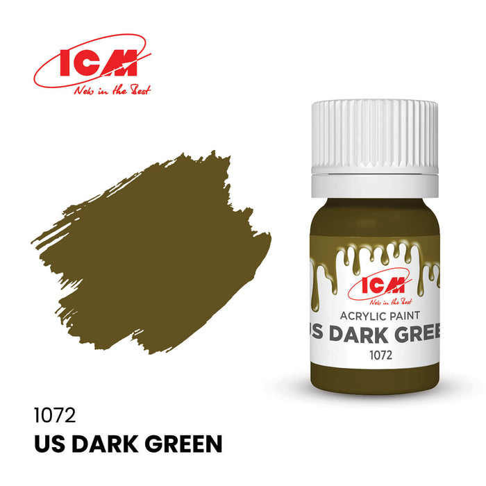 ACRYLIC PAINT US Dark Green 12 ml