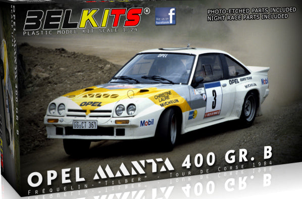1/24 Opel Manta 400 GR.B Tour De Corse 1984 Frequelin-Tilber