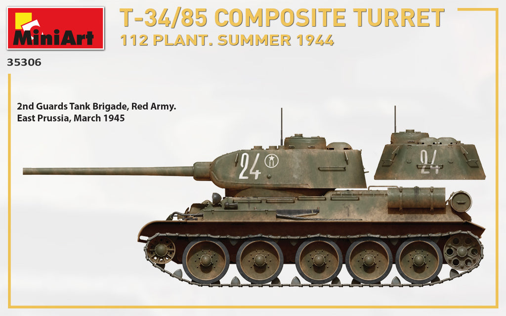 1/35 T-34/85 Composite Turret. 112 Plant. Summer 1944