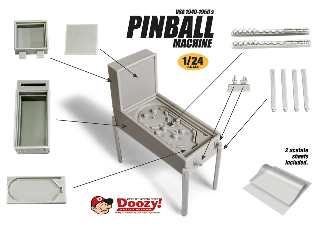 DOOZY! 1/24 USA 1940-1950's PINBALL MACHINE