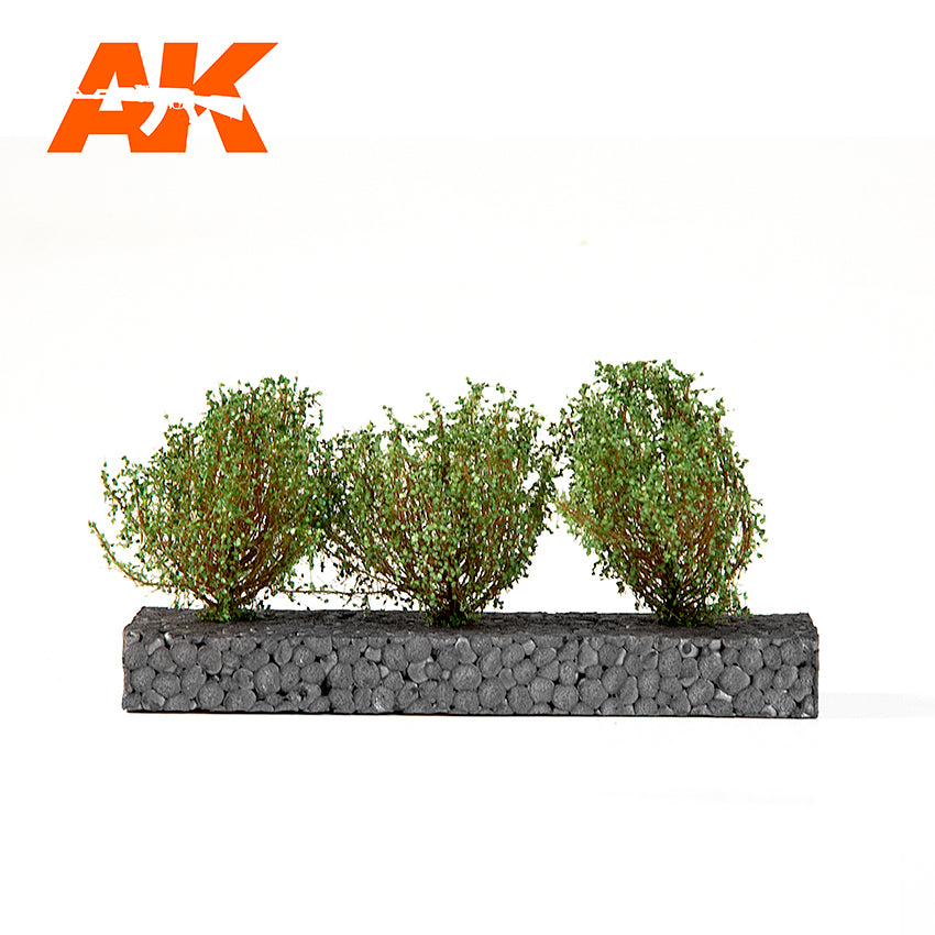 Dark Green Bushes 4-6cm -1:35 / 75 mm / 90 mm