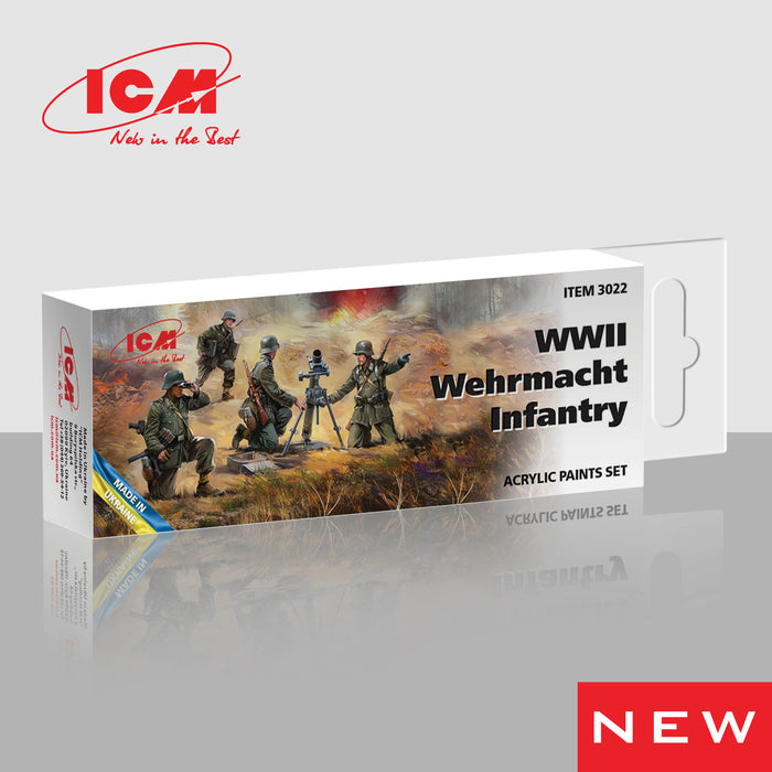 ACRYLIC SETS WWII Wehrmacht Infantry (6 bottles x 12 ml)