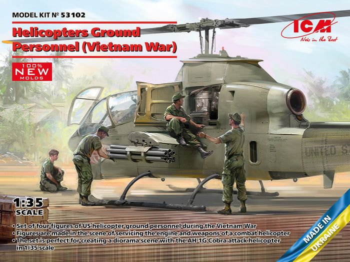 1/35 Helicopters Ground Personnel Vietnam War