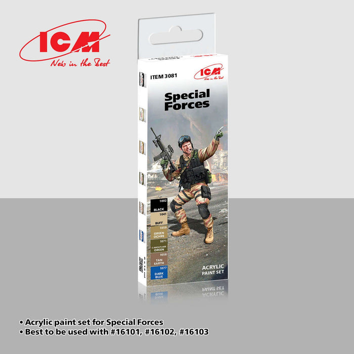 ACRYLIC SETS Special Forces (modern, Western) (6 bottles x 12 ml)