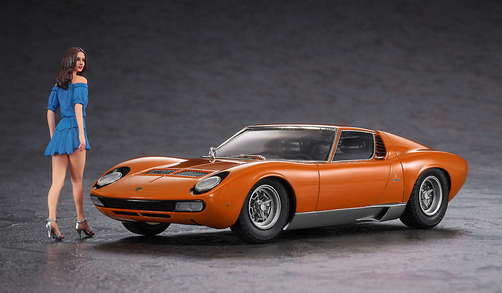 1/24 Lamborghini Miura P400 SV con Figur
