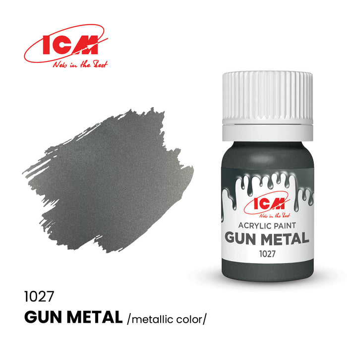 ACRYLIC PAINT Gun metal 12 ml