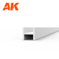 Beams H Shape 2.5 x 2.5 x 350 mm x 4 units - STYRENE