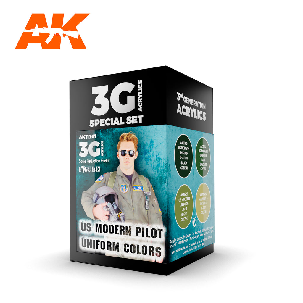 US Modern Pilot Uniform Colors SET 3G