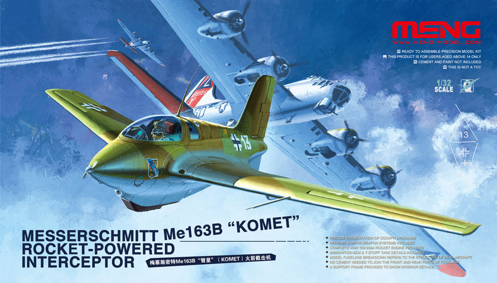 1/32 Messerschmitt Me163B "Komet" Rocket-Powered Interceptor