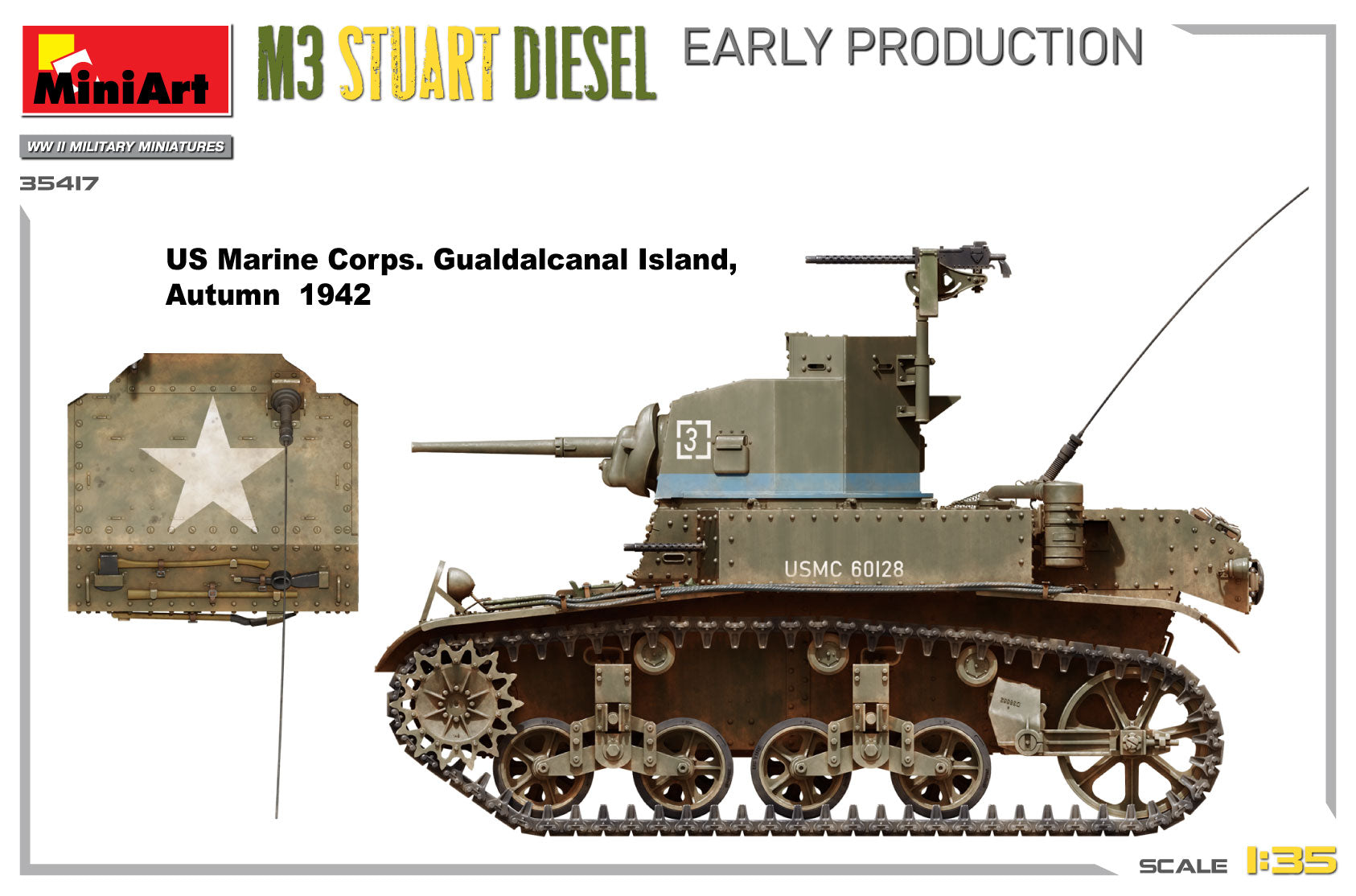1/35 M3 Stuart Diesel Early Production