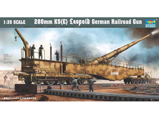 1/35 Eisenbahngeschutz Leopold 280mm K5 (E)