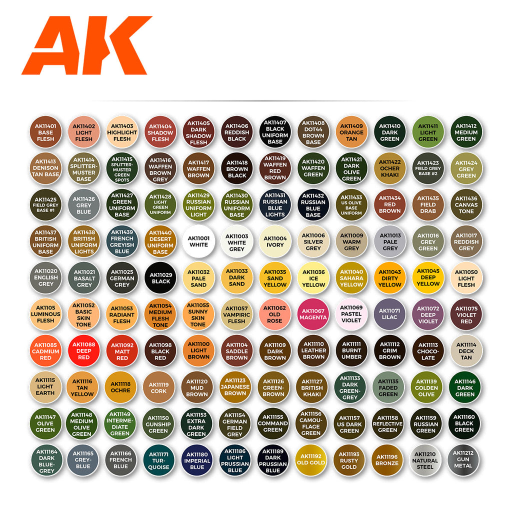 3G Plastic Briefcase 120 Figure Colors