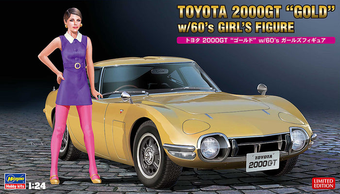 1/24 Toyota 2000GT "Gold" with 60's Girl's Figure