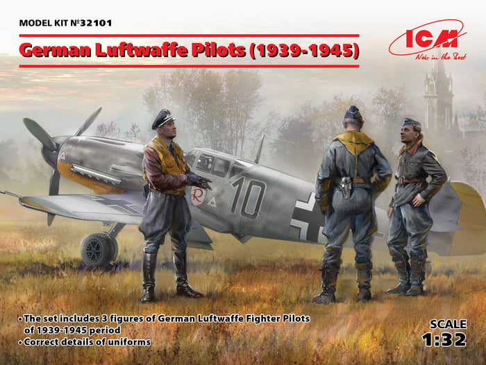 1/32 German Luftwaffe Pilots 1939-19453 figures