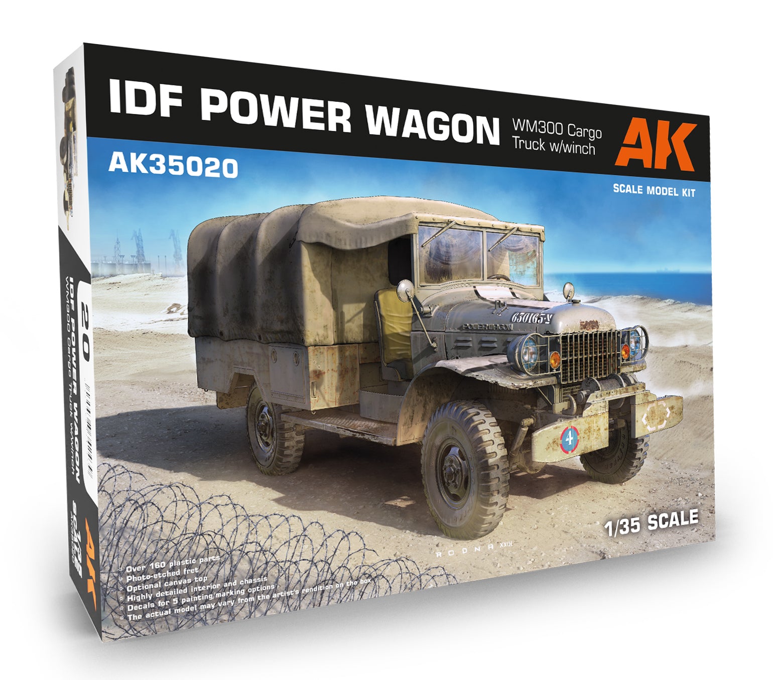 1/35 IDF Power Wagon WM300 Cargo Truck with Winch