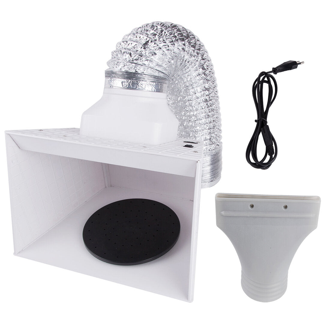 PORTABLE AIRBRUSH SPRAY BOOTH SPRAYING BOX WITH SUCTION BD-515