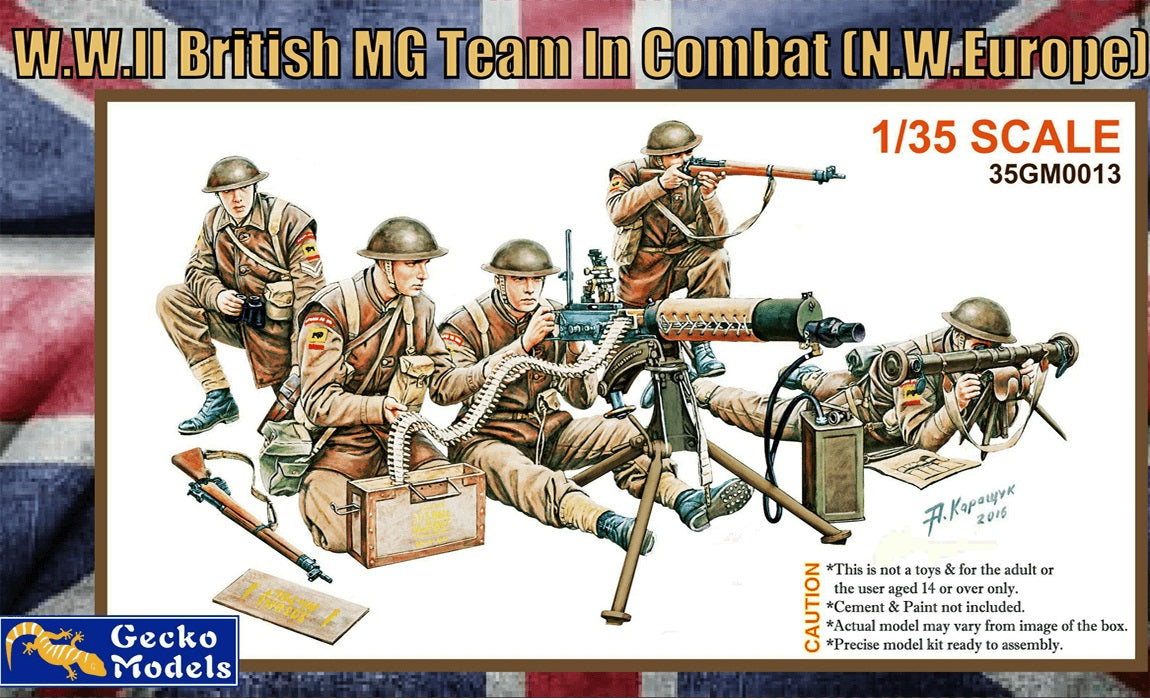 1/35 W.W.II British MG Team In Combat (N.W. Europe)