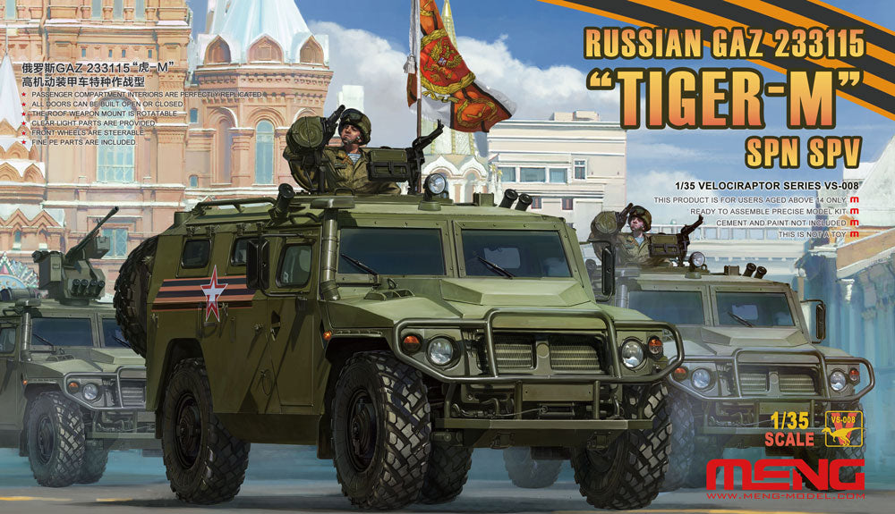 1/35 Russian GAZ 233115 "Tiger-M" SPN SPV