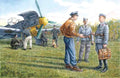 1/48 German Luftwaffe Ground Personnel 1939-19457 figures - staff office