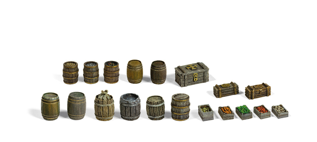Barrels & Boxes (Resin 30-35mm)