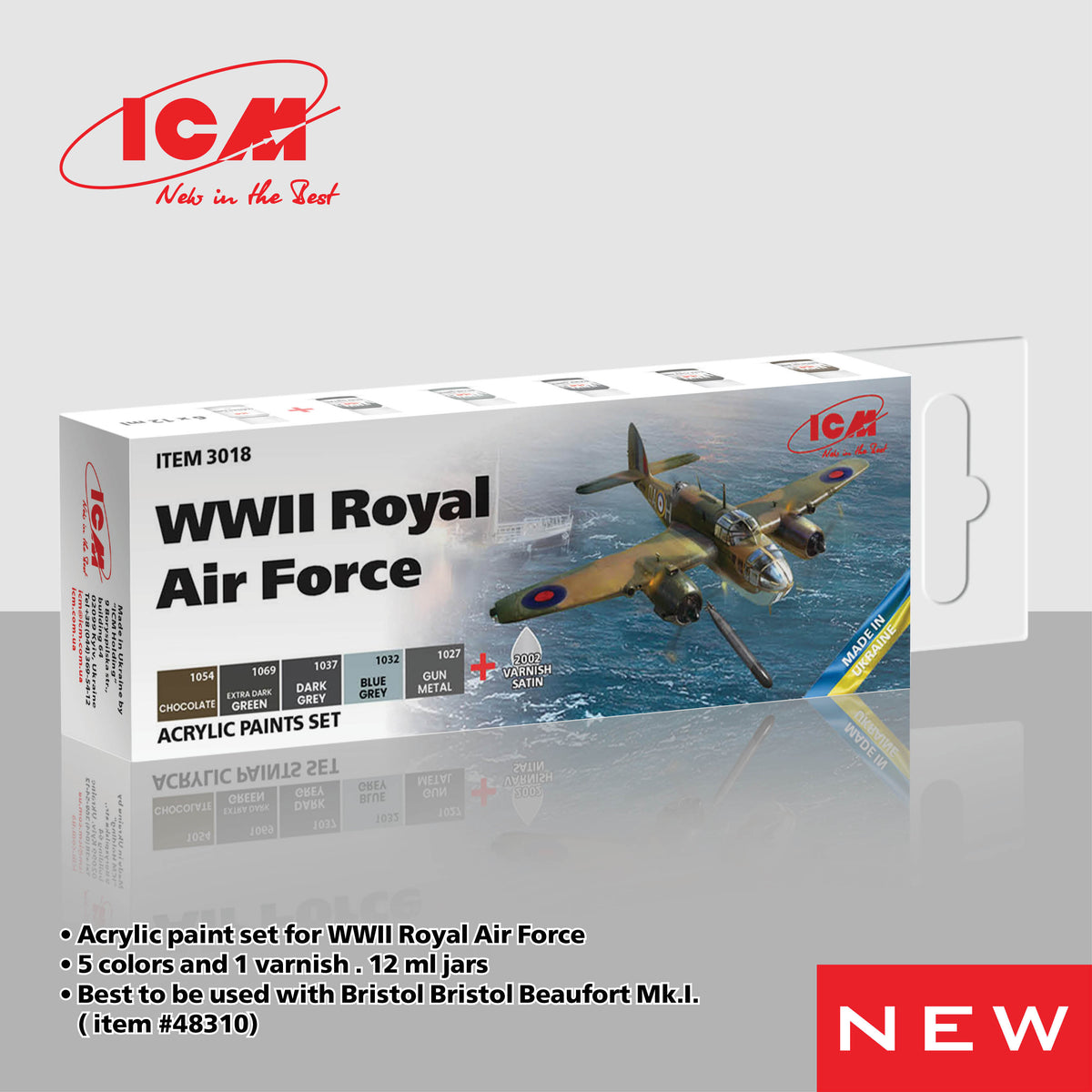 ACRYLIC SETS WWII Royal Air Force (6 bottles x 12 ml)