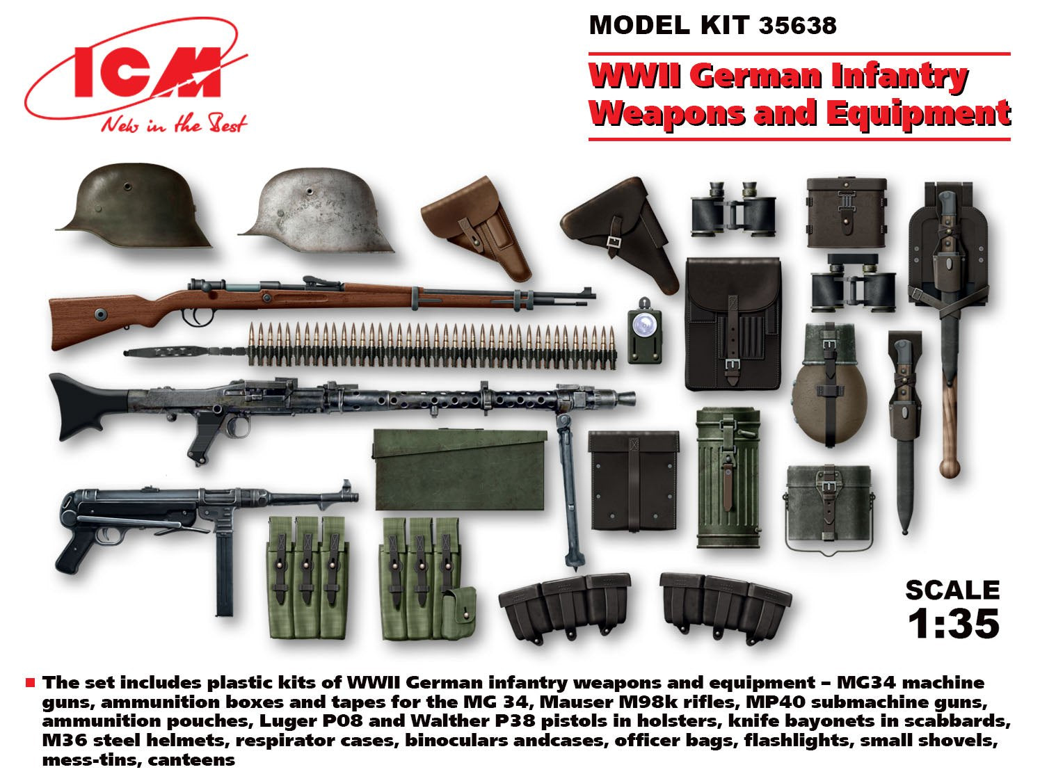 1/35 WWII German Infantry Weapons & Equipment