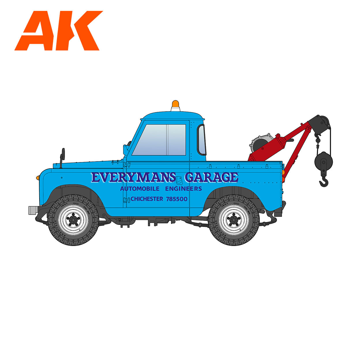 1/35 Land Rover 88 Series IIA -Crane / Tow Truck