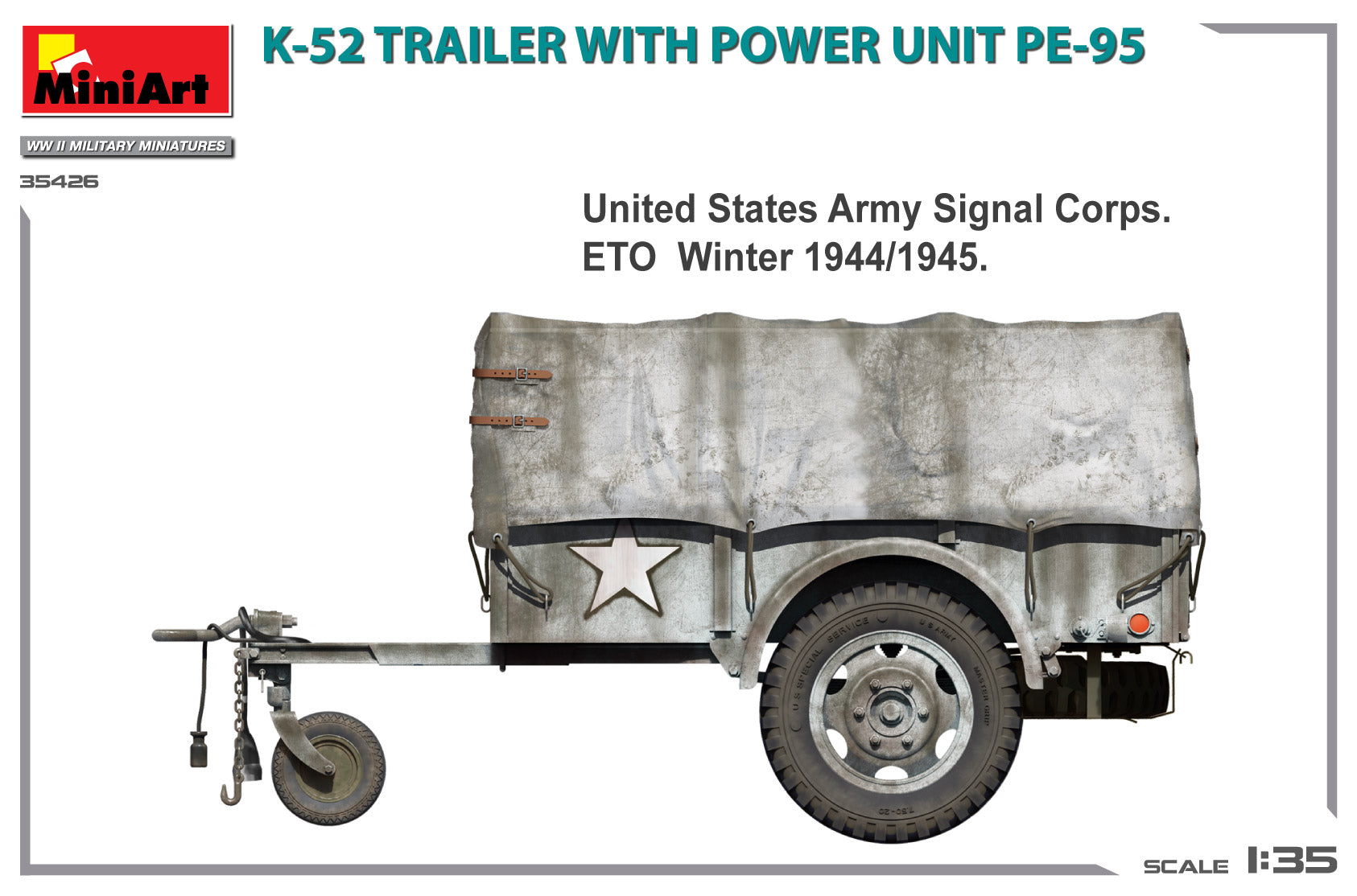 1/35 K-52 Trailer with Power Unit PE-95