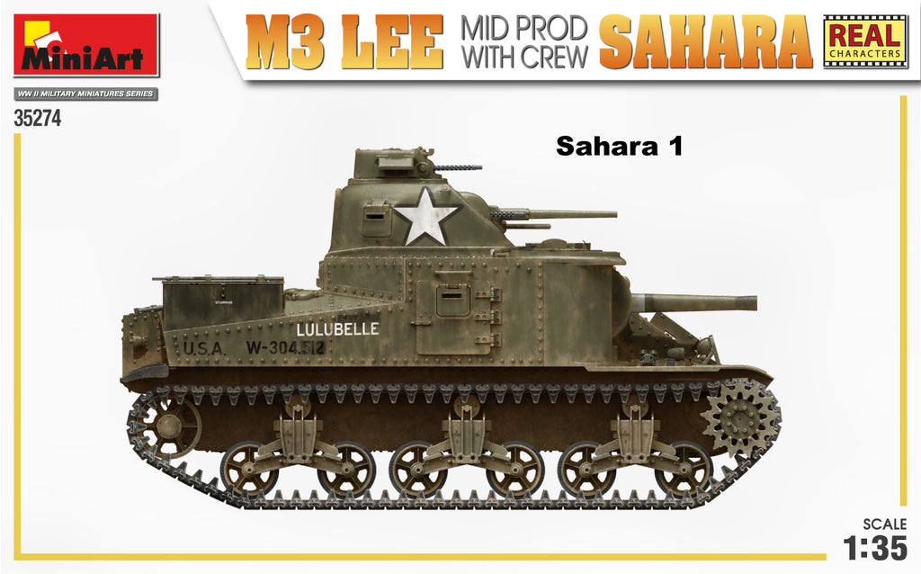 1/35 M3 Lee Mid Prod. Sahara with Crew