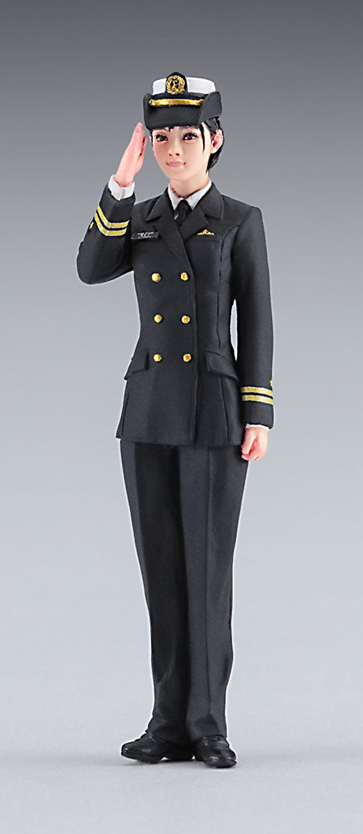 1/700 JMSDF DDG Myoko with 1/20 Female SDF Official Figure