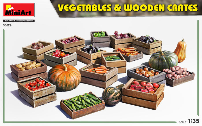 1/35 Vegetables & Wooden Crates