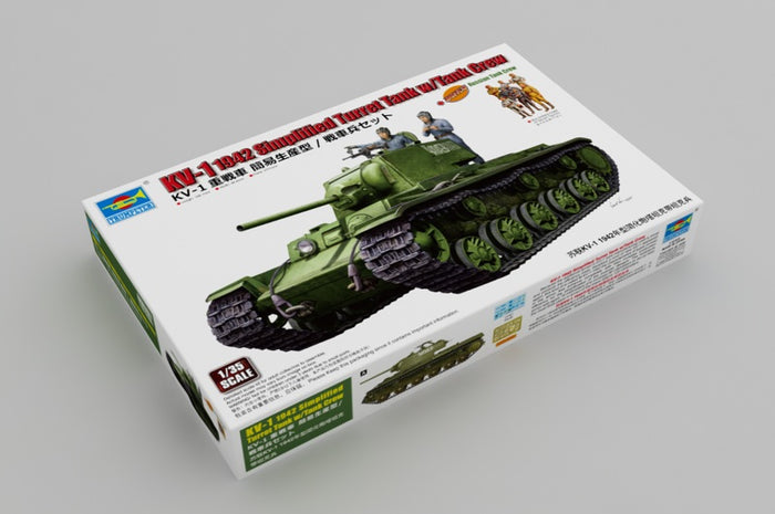 1/35 KV-1 1942 Simplified Turret Tank with Tank Crew