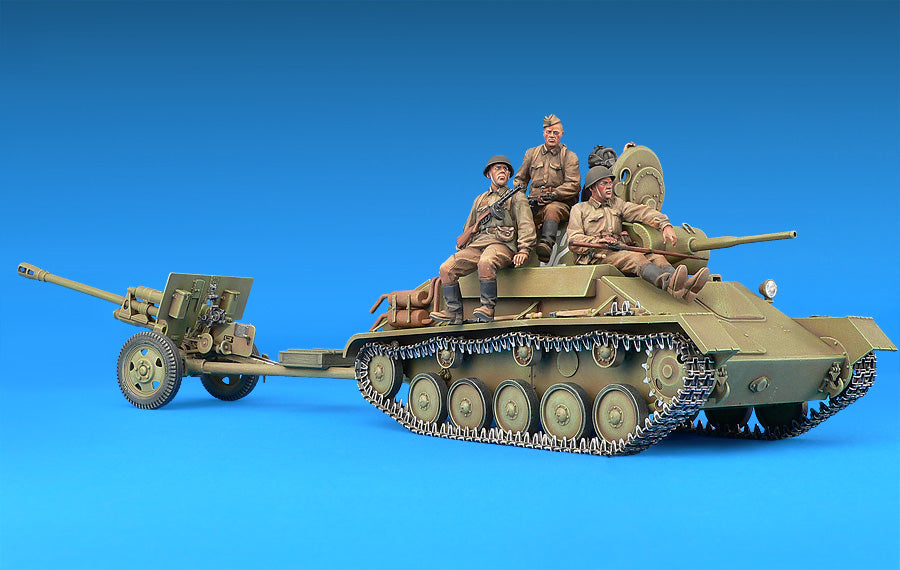 1/35 Soviet T-70 M & ZiS -3 with Crew