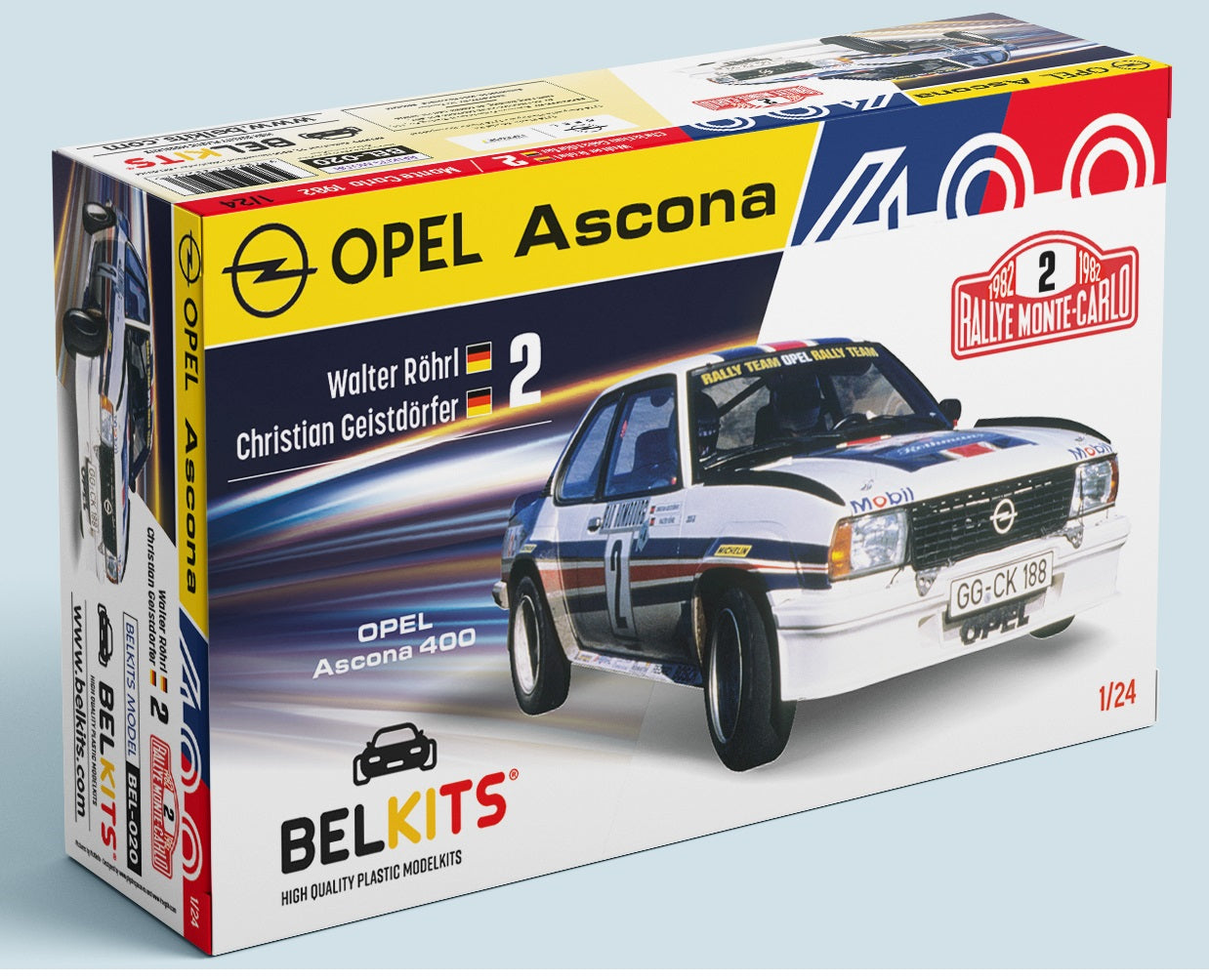1/24 Opel Ascona 400 Rally Monte Carlo 1982 Rohl-Geistdorfe