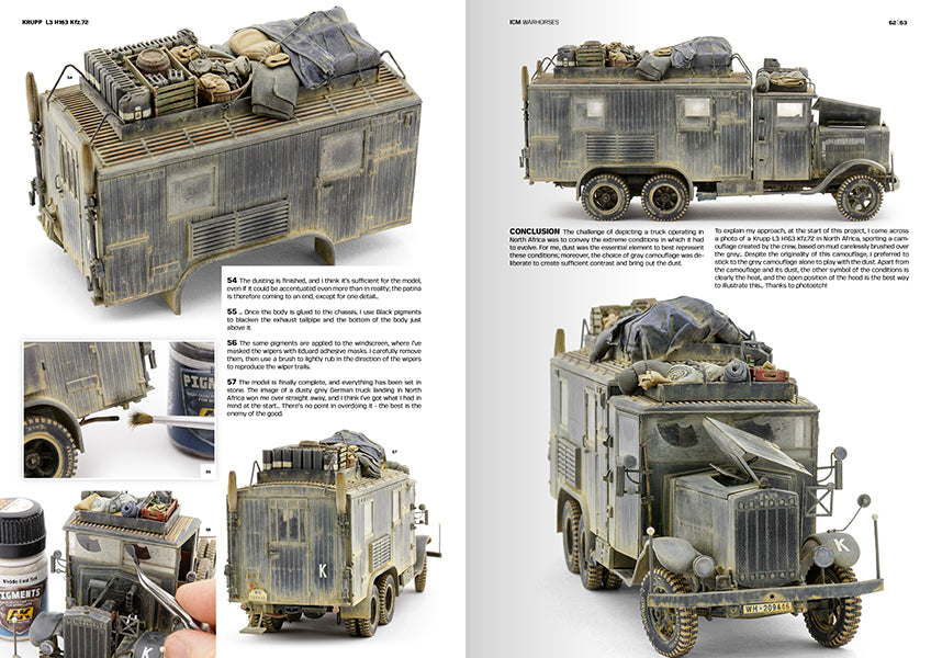 ICM: How to Paint & Weather WW2 Trucks Warhorses - Spanish