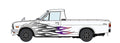 1/24 Datsun Sunny Truck (GB120) "Fire Pattern" with Chin Spoiler