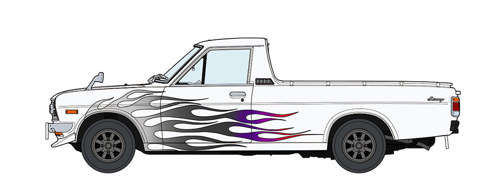 1/24 Datsun Sunny Truck (GB120) "Fire Pattern" with Chin Spoiler