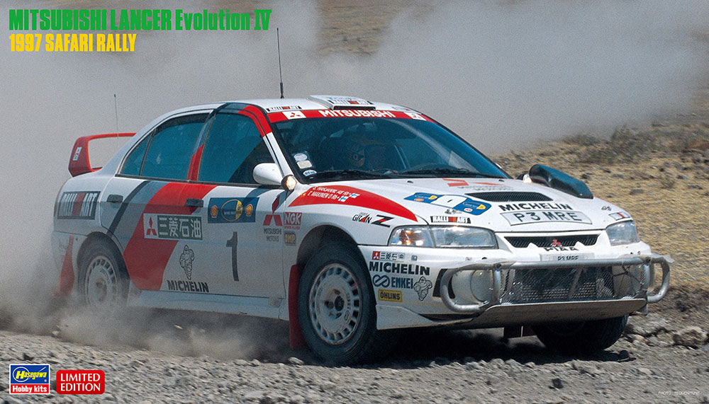 1/24 Mitsubishi Lancer Evolution IV 1997 Safari Rally