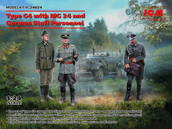 1/24 Type G4 with MG 34 and German Staff Personnel