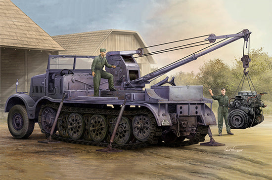1/35 Schwerer Zugkraftwagen 18t with 6 t Billstein-Crane, Sd.Kfz.9/1