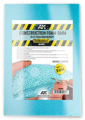 Construction Foam 6mm - Blue Foam 195x295 mm (2 Sheets)