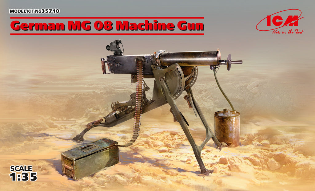 1/35 German MG08 Machine Gun (100% new molds)