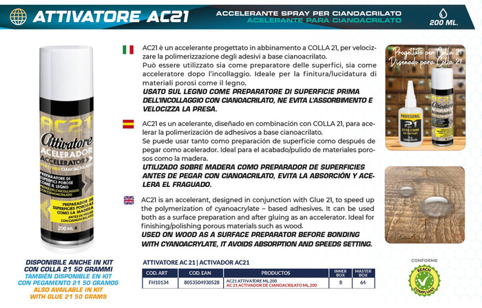 COLLA 21 AC21 ATTIVATORE ML 200