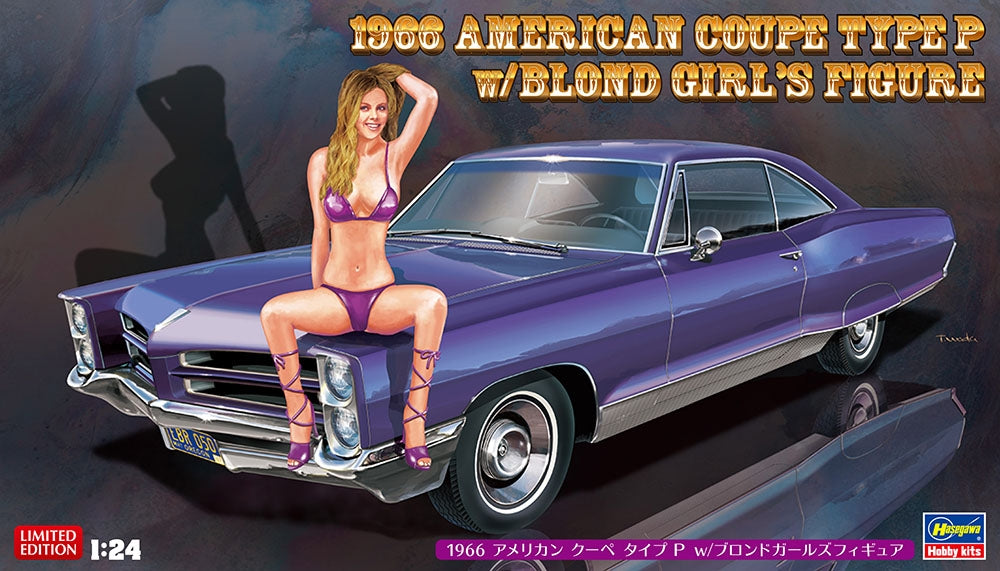1/24 1966 American Coupe Type P with Blond Girl's Figure